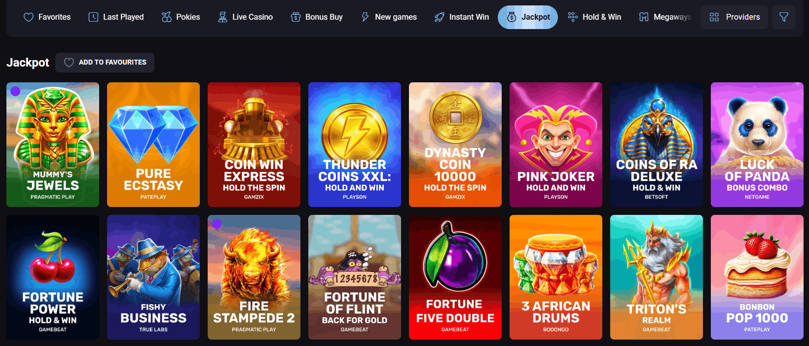 SlotLounge jackpots