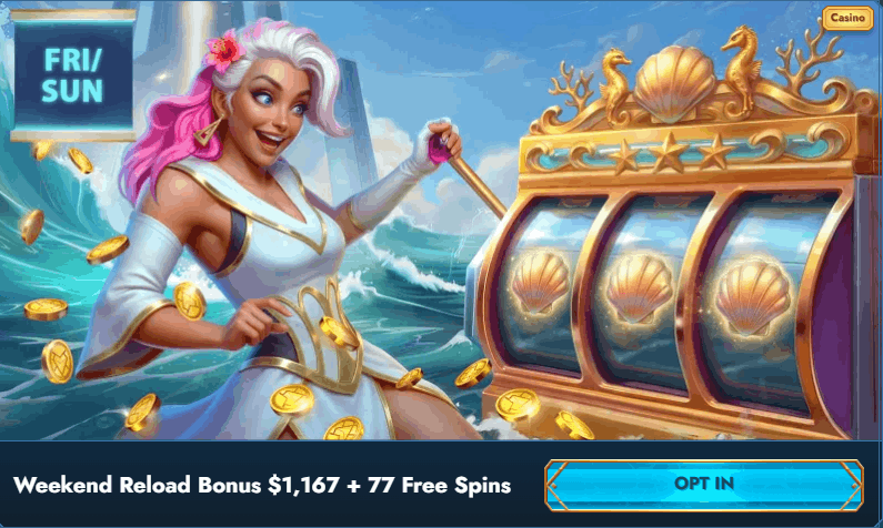 Casea Casino weekend reload bonus