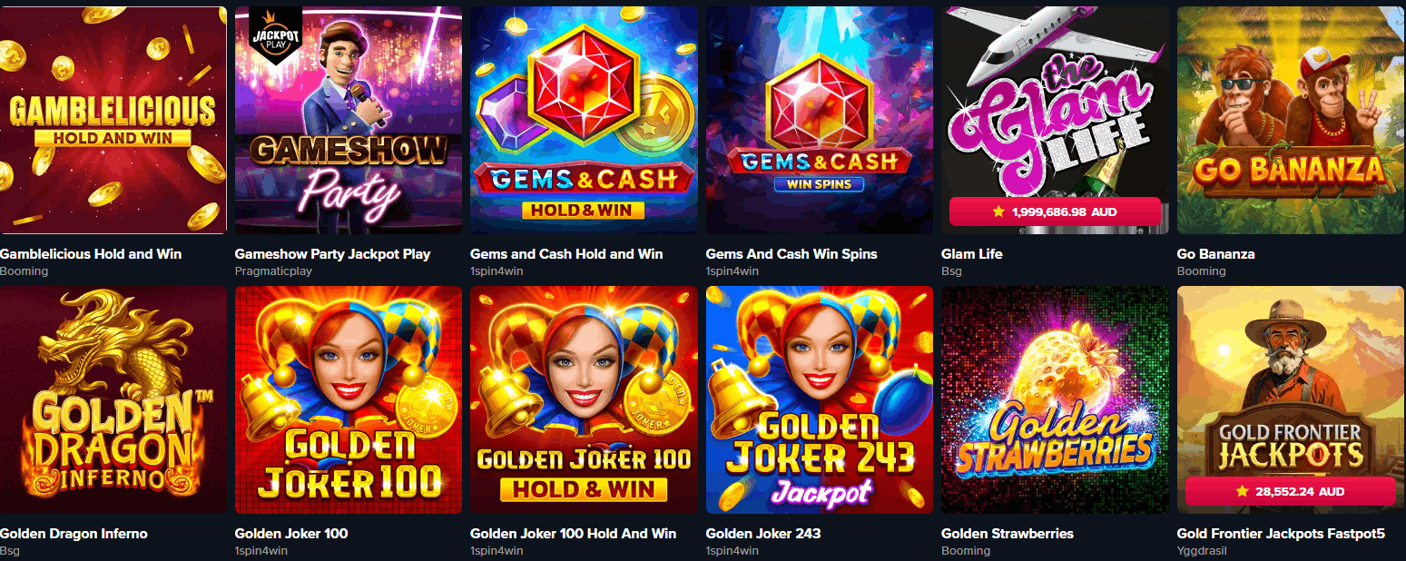 TripsCasino jackpot games