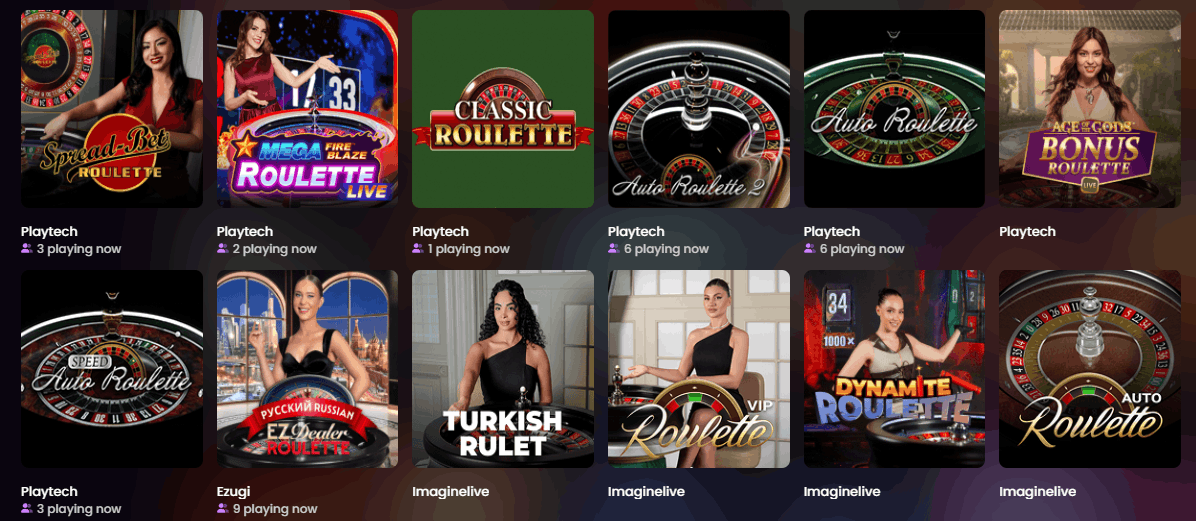 iWild casino table games