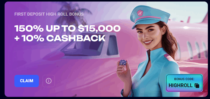 Jet4Bet casino high roller welcome bonus