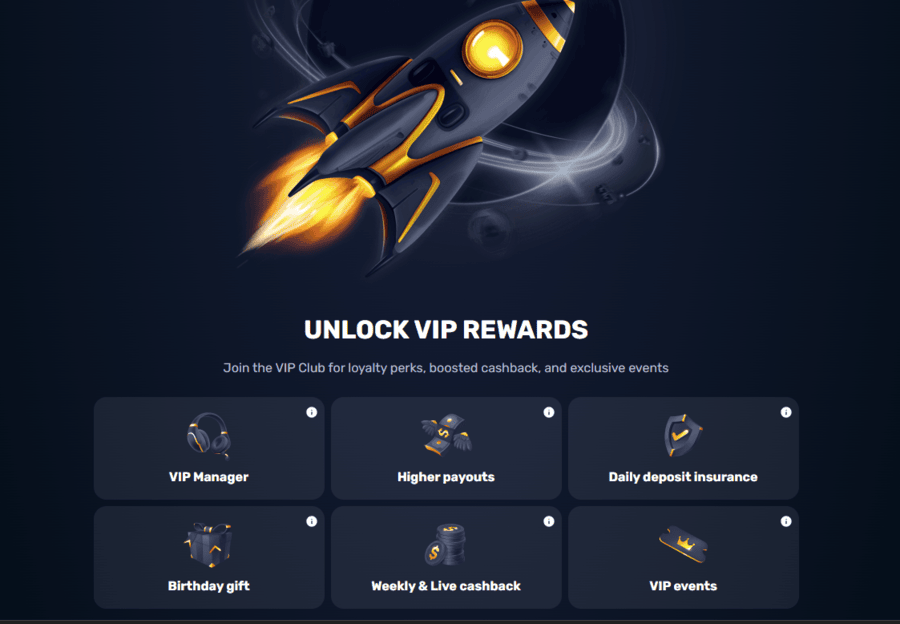 Rocketplay Casino VIP rewards