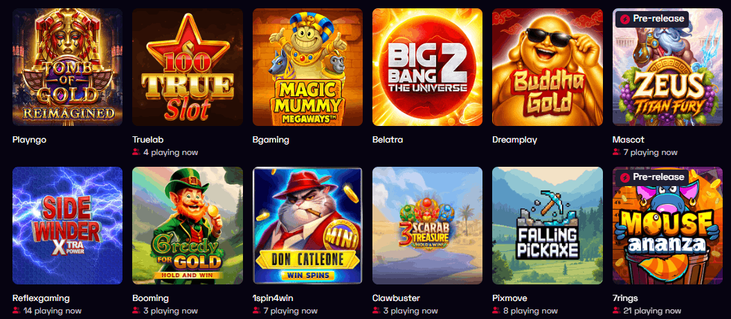 Ybets Casino real money games
