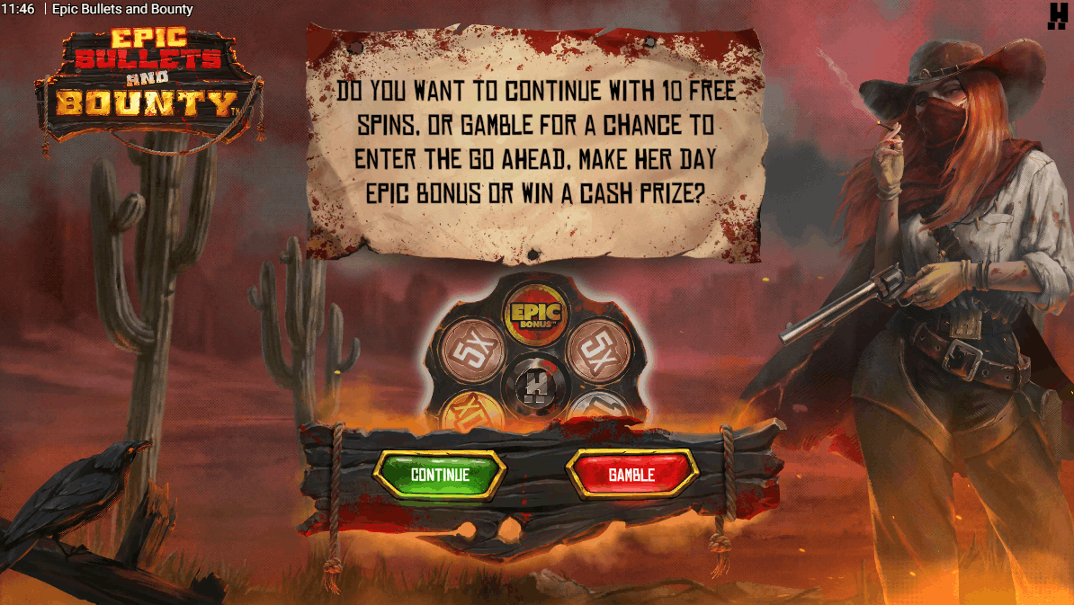 Epic Bullets and Bounty pokie