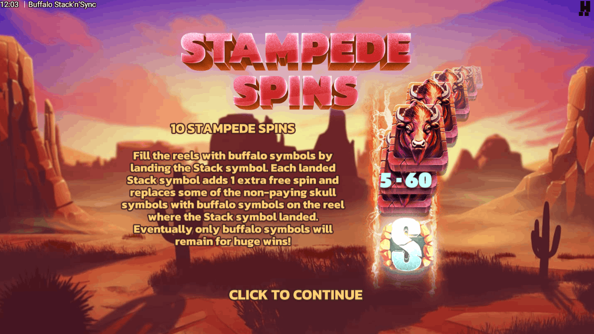 Buffalo Stack ‘n’ Sync pokie