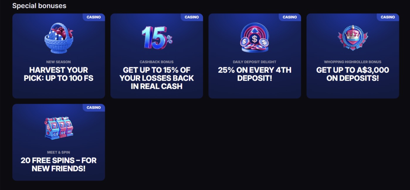 SkyCrown special bonuses