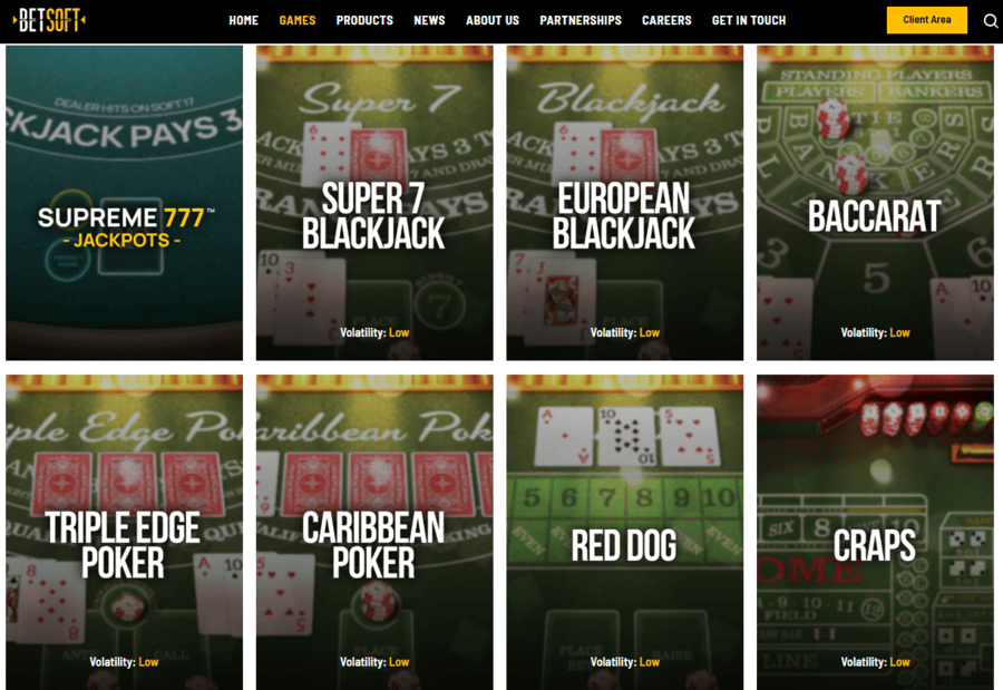 Table Games by Betsoft