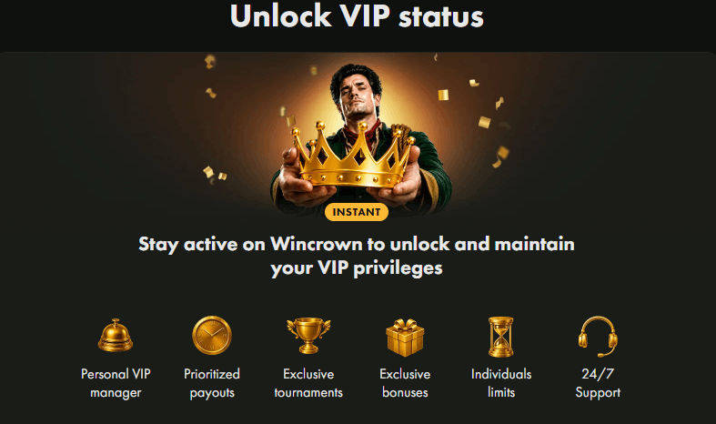 Wincrown VIP status