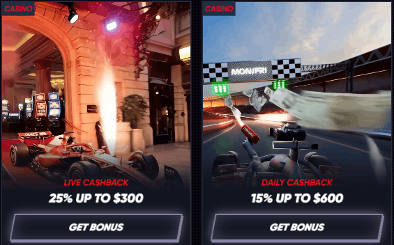QuickWin Casino cashback bonuses