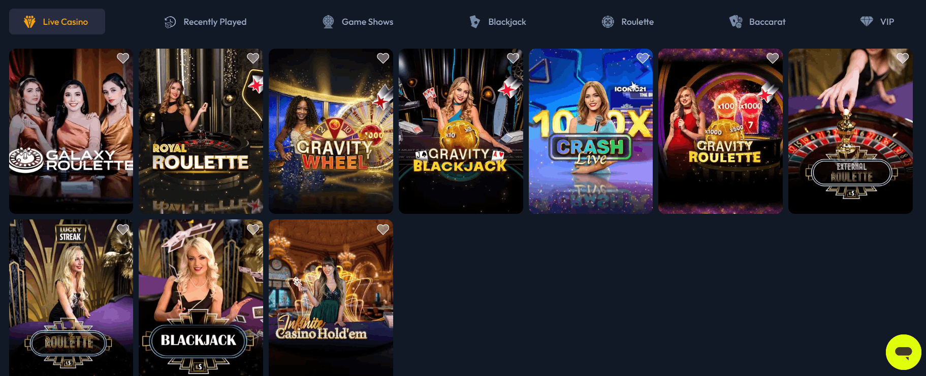 SpinsHub Casino live dealers