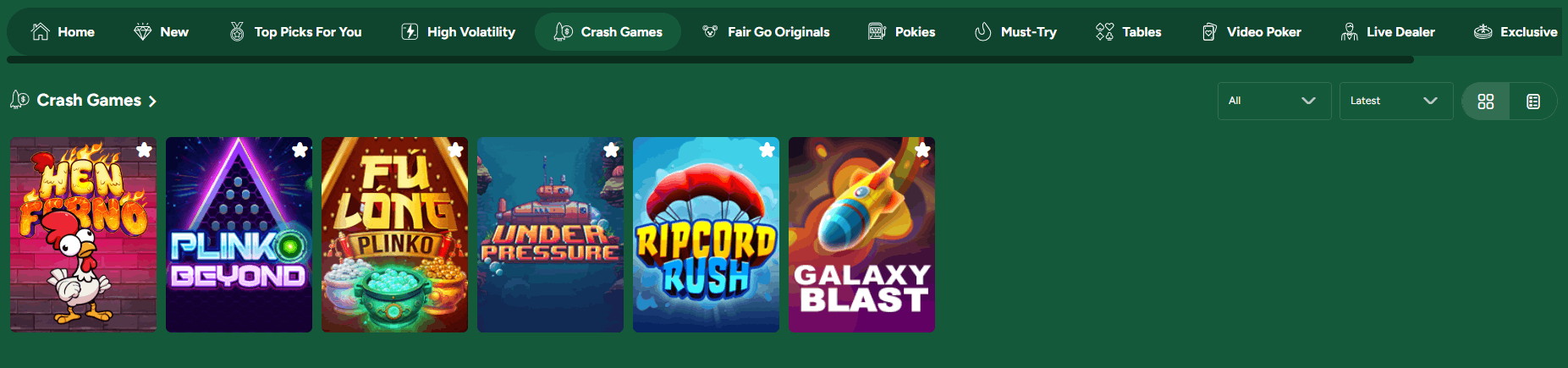 FairGo casino crash games