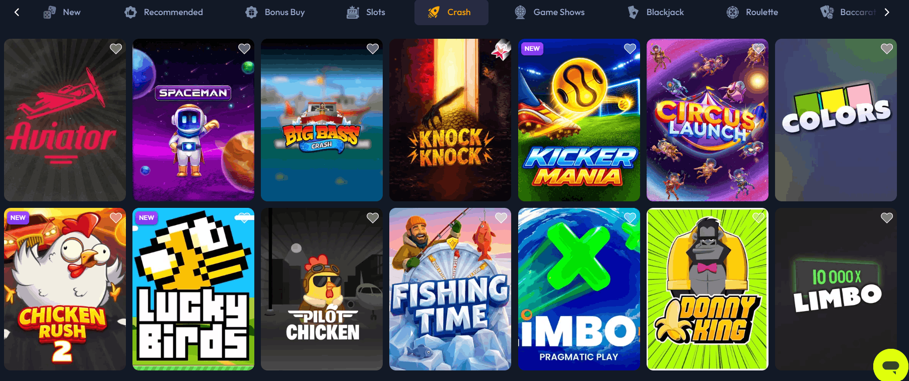 SpinsHub Casino crash games