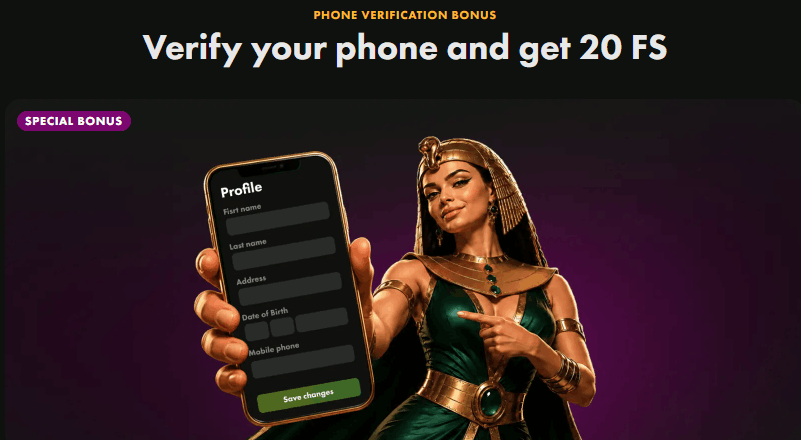Wincrown phone verification bonus