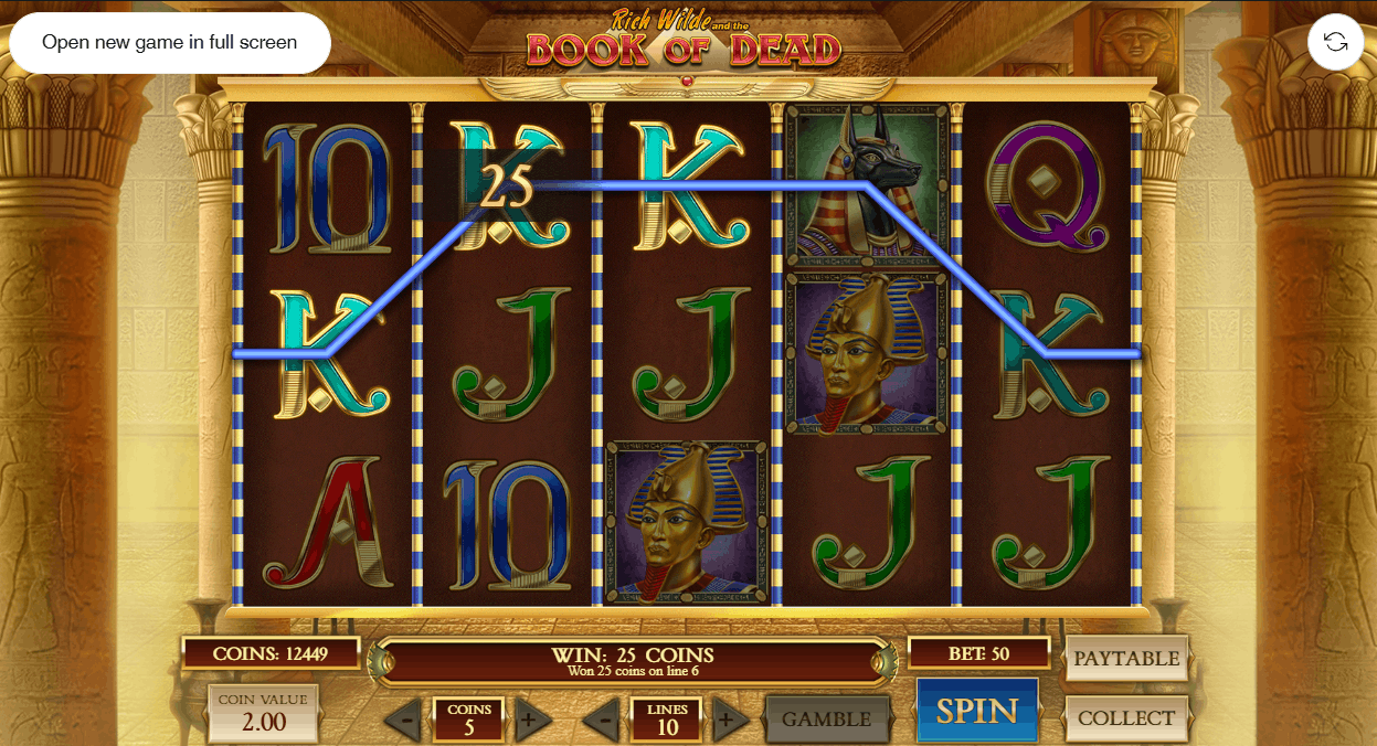 Play'n GO Rich Wilde and the Book of Dead pokie