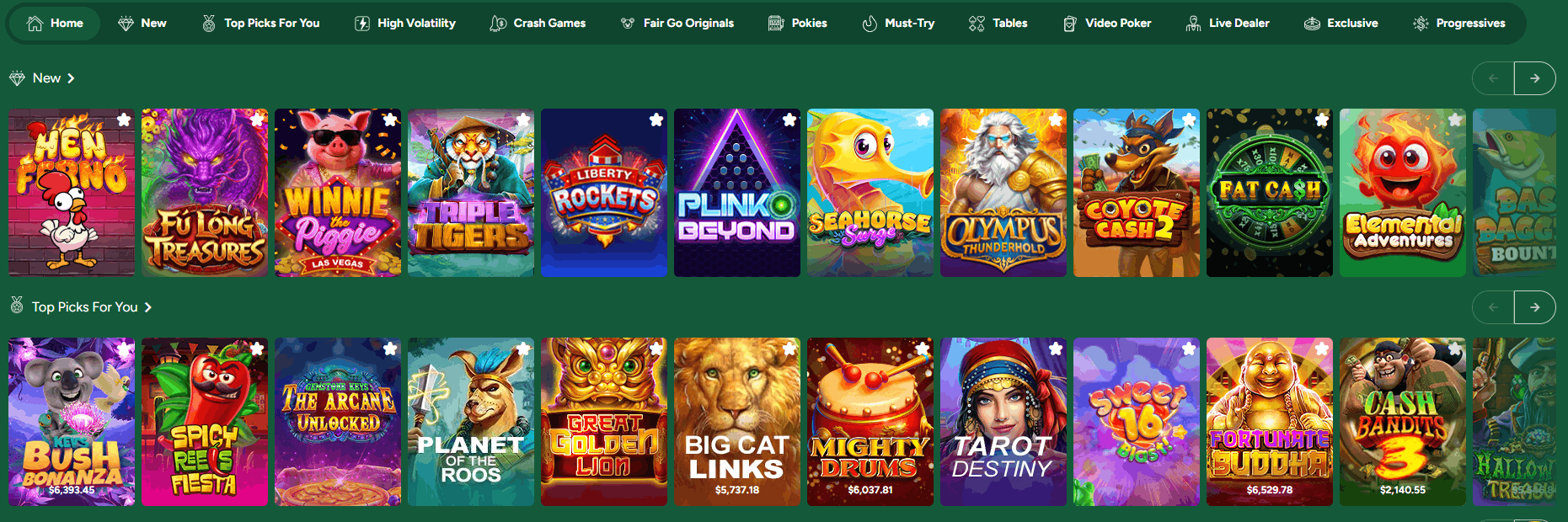 FairGo casino real money games