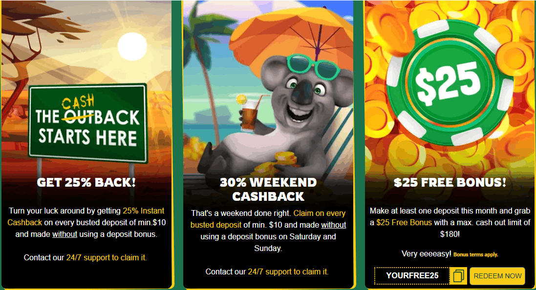 Cashback bonuses at FairGo casino