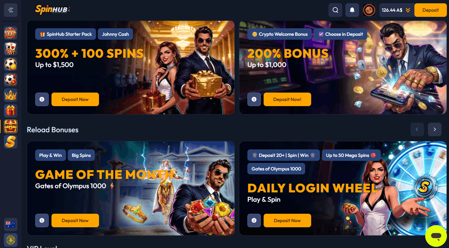 SpinHub Casino promotions
