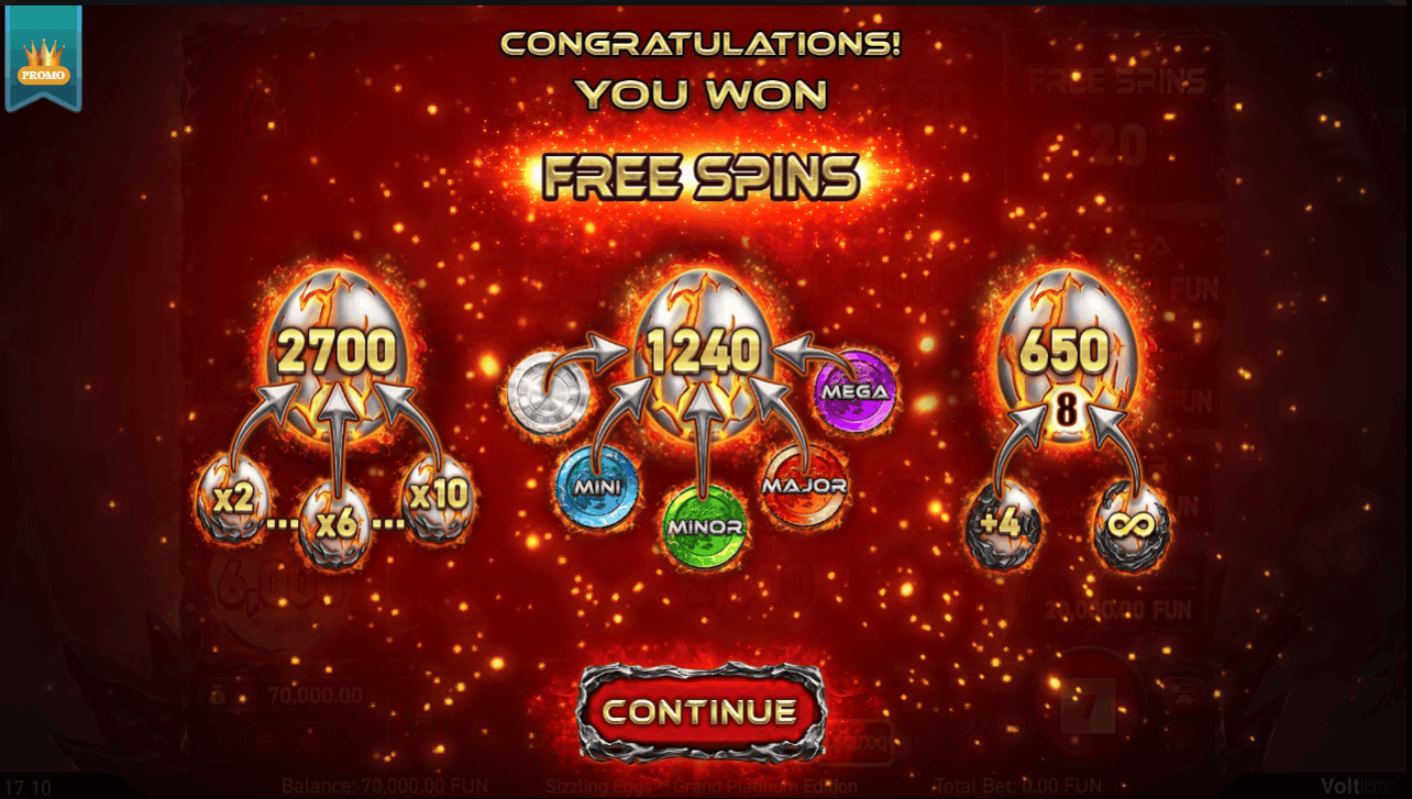 Online pokie Sizzling Eggs_ Grand Platinum Edition by VoltEnt