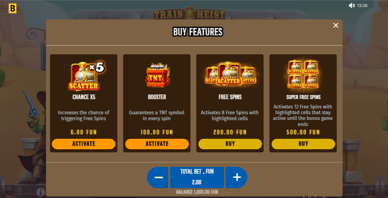 Online pokie Train Heist Johnny Cash by BGaming