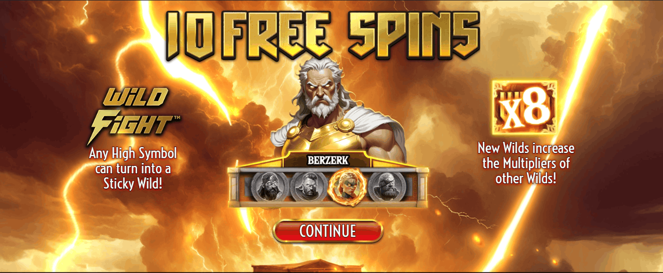 Online pokie Vikings Go To Olympus WildFight RushingWilds by Yggdrasil