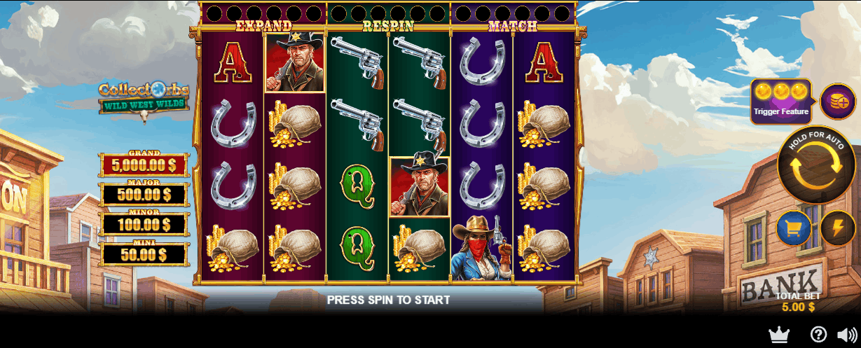 Wild West Wilds: Collect Orbs online pokie by Playtech